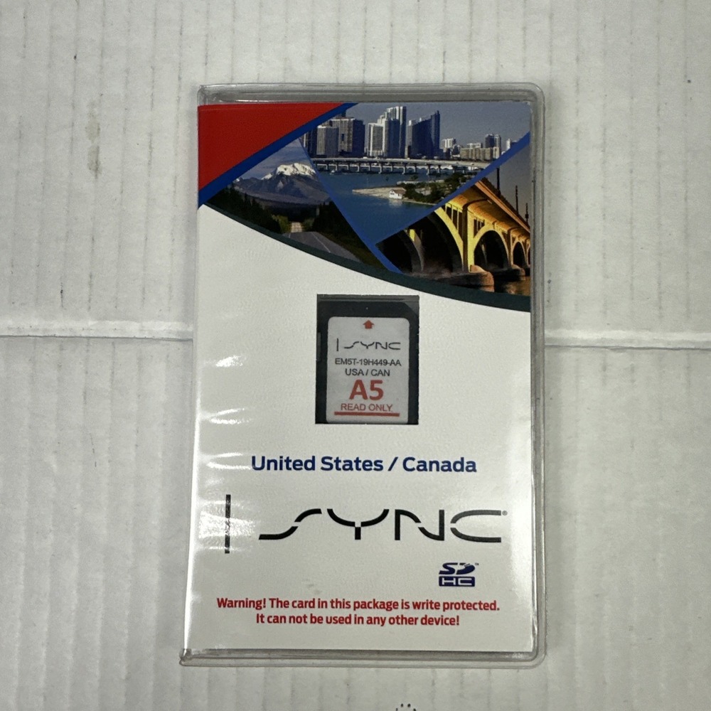 FORD LINCOLN GPS UPDATE [ A5] NAVIGATION SD CARD SYNC EM5T-19H449-AA W/ CASE